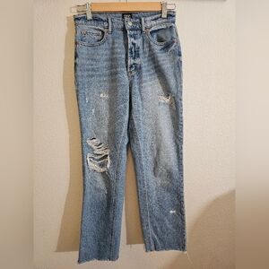 BDG Jeans 26 Blue Slim Straight Distressed